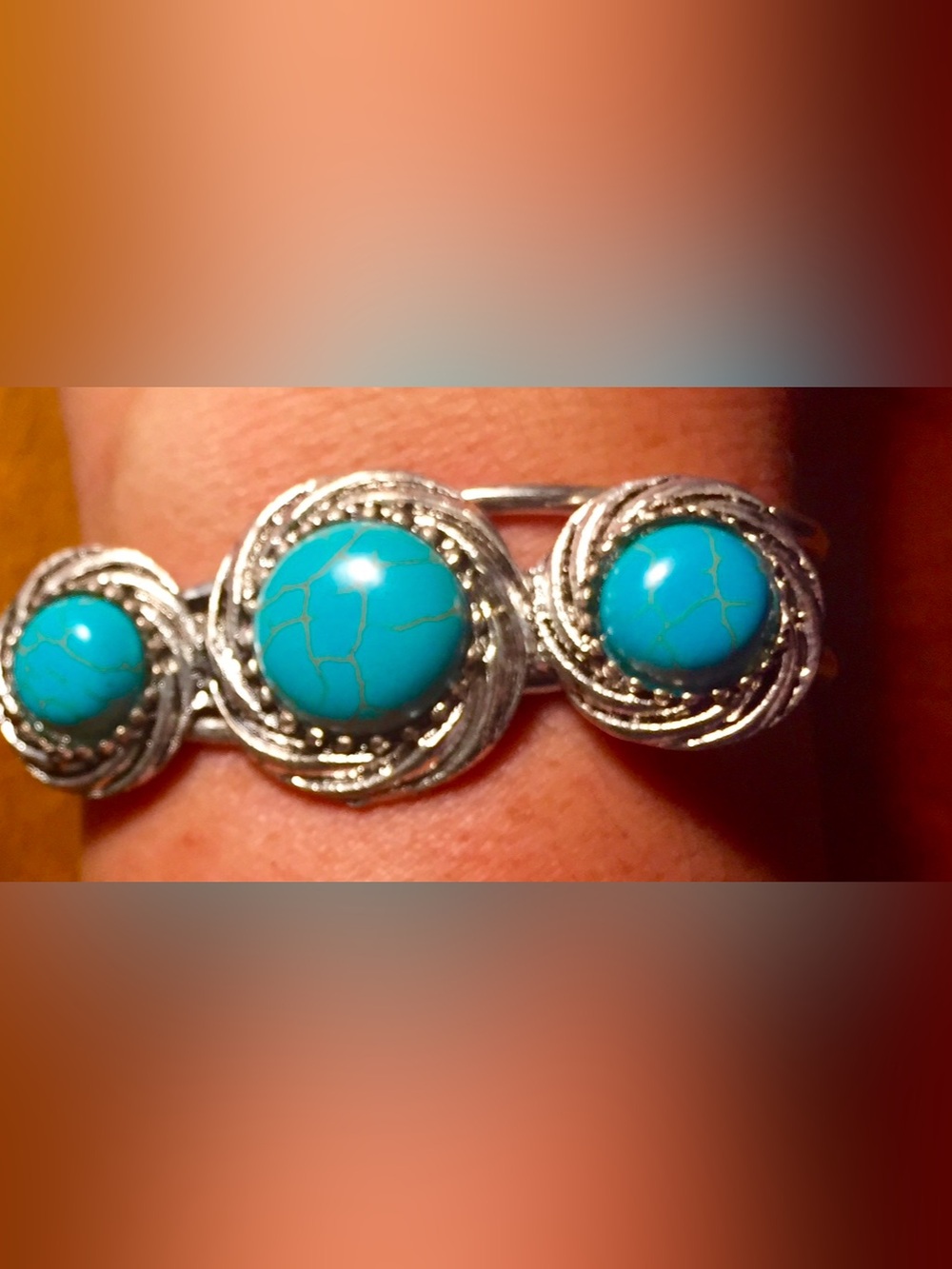 Turquoise and Silver Bracelet